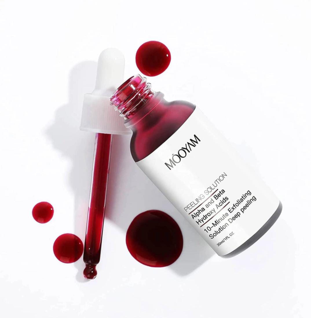 AHA 30% + BHA 2% Peeling Solution 30ml/1oz, Exfoliating Facial Serum, Chemical Peel For Face Serum Glycolic Acid